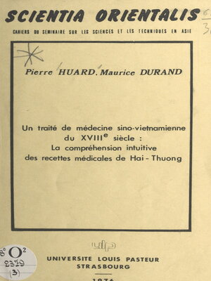 cover image of Un traité de médecine sino-vietnamienne du XVIIIe siècle